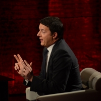 Foto Nicoloro G.  09/03/2014  Milano   Trasmissione televisiva su Rai 3 " Che tempo che fa ". nella foto il presidente del Consiglio Matteo Renzi.