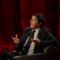 Foto Nicoloro G.  09/03/2014  Milano   Trasmissione televisiva su Rai 3 " Che tempo che fa ". nella foto il presidente del Consiglio Matteo Renzi.
