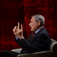 Foto Nicoloro G.  26/01/2014  Milano   Trasmissione televisiva su Rai 3 " Che tempo che fa ". nella foto il presidente del Senato Pietro Grasso.