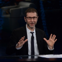 Foto Nicoloro G.  26/01/2014  Milano   Trasmissione televisiva su Rai 3 " Che tempo che fa ". nella foto il conduttore Fabio Fazio.