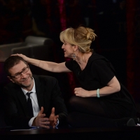Foto Nicoloro G.  26/01/2014  Milano   Trasmissione televisiva su Rai 3 " Che tempo che fa ". nella foto Fabio Fazio e Luciana Littizzetto.