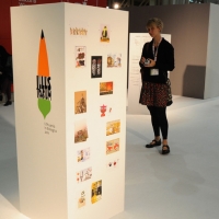 Foto Nicoloro G. 28/03/2011 Bologna Si e' aperta negli spazi della Fiera di Bologna la quarantottesima edizione della " Children Book Fair " la piu' importante fiera internazionale dell' editoria per l' infanzia con la presenza di autori, editori e illustratori di tutto il mondo. nella foto Illustrazioni in mostra