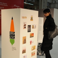 Foto Nicoloro G. 28/03/2011 Bologna Si e' aperta negli spazi della Fiera di Bologna la quarantottesima edizione della " Children Book Fair " la piu' importante fiera internazionale dell' editoria per l' infanzia con la presenza di autori, editori e illustratori di tutto il mondo. nella foto Illustrazioni in mostra