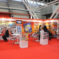 Foto Nicoloro G. 28/03/2011 Bologna Si e' aperta negli spazi della Fiera di Bologna la quarantottesima edizione della " Children Book Fair " la piu' importante fiera internazionale dell' editoria per l' infanzia con la presenza di autori, editori e illustratori di tutto il mondo. nella foto Uno dei tanti stand