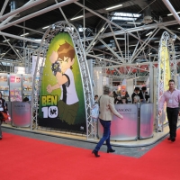 Foto Nicoloro G. 28/03/2011 Bologna Si e' aperta negli spazi della Fiera di Bologna la quarantottesima edizione della " Children Book Fair " la piu' importante fiera internazionale dell' editoria per l' infanzia con la presenza di autori, editori e illustratori di tutto il mondo. nella foto Uno dei tanti stand