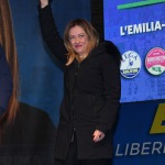 Foto Nicoloro G.   24/01/2020   Ravenna    Chiusura della campagna elettorale per le regionali dell' Emilia-Romagna. nella foto la presidente di Fratelli d' Italia Giorgia Meloni.