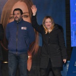 Foto Nicoloro G.   24/01/2020   Ravenna    Chiusura della campagna elettorale per le regionali dell' Emilia-Romagna. nella foto la presidente di Fratelli d' Italia Giorgia Meloni.