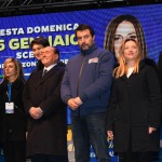Foto Nicoloro G.   24/01/2020   Ravenna    Chiusura della campagna elettorale per le regionali dell' Emilia-Romagna. nella foto il gruppo dei leader della coalizione di centro-destra.