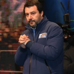 Foto Nicoloro G.   24/01/2020   Ravenna    Chiusura della campagna elettorale per le regionali dell' Emilia-Romagna. nella foto Matteo Salvini.