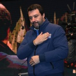Foto Nicoloro G.   24/01/2020   Ravenna    Chiusura della campagna elettorale per le regionali dell' Emilia-Romagna. nella foto Matteo Salvini.