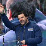 Foto Nicoloro G.   24/01/2020   Ravenna    Chiusura della campagna elettorale per le regionali dell' Emilia-Romagna. nella foto Matteo Salvini.