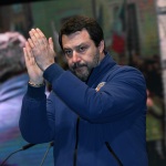 Foto Nicoloro G.   24/01/2020   Ravenna    Chiusura della campagna elettorale per le regionali dell' Emilia-Romagna. nella foto Matteo Salvini.