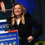 Foto Nicoloro G.   24/01/2020   Ravenna    Chiusura della campagna elettorale per le regionali dell' Emilia-Romagna. nella foto la presidente di Fratelli d' Italia Giorgia Meloni.