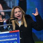 Foto Nicoloro G.   24/01/2020   Ravenna    Chiusura della campagna elettorale per le regionali dell' Emilia-Romagna. nella foto la presidente di Fratelli d' Italia Giorgia Meloni.