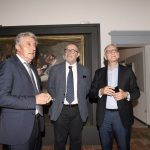 Foto Nicoloro G.   Mandriole (RA)   Cerimonia di commemorazione di Anita Garibaldi nell' anniversario della sua morte avvenuta il 4 agosto 1849 nella fattoria Guiccioli in localita' Mandriole alle porte di Ravenna. nella foto da sinistra  Lorenzo Cottignoli presidente Federazione Cooperative, Eugenio Fusignani vicesindaco di Ravenna e presidente Fondazione Ravenna Risorgimento e Castrese de Rosa prefetto di Ravenna visitano la fattoria Guiccioli.