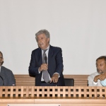 Foto Nicoloro G.   Mandriole (RA)   Cerimonia di commemorazione di Anita Garibaldi nell' anniversario della sua morte avvenuta il 4 agosto 1849 nella fattoria Guiccioli in localita' Mandriole alle porte di Ravenna. nella foto da sinistra Eugenio Fusignani, vicesindaco di Ravenna e presidente Fondazione Risorgimento, Lorenzo Cottignoli presidente Fedrazione delle Cooperative e Filippo Raffi vicepresidente nazionale A.N.V.R.G.