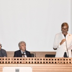 Foto Nicoloro G.   Mandriole (RA)   Cerimonia di commemorazione di Anita Garibaldi nell' anniversario della sua morte avvenuta il 4 agosto 1849 nella fattoria Guiccioli in localita' Mandriole alle porte di Ravenna. nella foto da sinistra Eugenio Fusignani, vicesindaco di Ravenna e presidente Fondazione Risorgimento, Lorenzo Cottignoli presidente Fedrazione delle Cooperative e Filippo Raffi vicepresidente nazionale A.N.V.R.G.