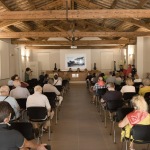Foto Nicoloro G.   Mandriole (RA)   Cerimonia di commemorazione di Anita Garibaldi nell\' anniversario della sua morte avvenuta il 4 agosto 1849 nella fattoria Guiccioli in localita\' Mandriole alle porte di Ravenna. nella foto una veduta della sala.