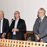 Foto Nicoloro G.   Mandriole (RA)   Cerimonia di commemorazione di Anita Garibaldi nell\' anniversario della sua morte avvenuta il 4 agosto 1849 nella fattoria Guiccioli in localita\' Mandriole alle porte di Ravenna. nella foto da sinistra Lorenzo Cottignoli presidente Federazione Cooperative, il prefetto di Ravenna Castrese de Rosa e Eugenio Fusignani vicesindaco di Ravenna e presidente Fondazione Ravenna.