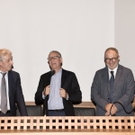 Foto Nicoloro G.   Mandriole (RA)   Cerimonia di commemorazione di Anita Garibaldi nell\' anniversario della sua morte avvenuta il 4 agosto 1849 nella fattoria Guiccioli in localita\' Mandriole alle porte di Ravenna. nella foto da sinistra Lorenzo Cottignoli presidente Federazione Cooperative, il prefetto di Ravenna Castrese de Rosa e Eugenio Fusignani vicesindaco di Ravenna e presidente Fondazione Ravenna.