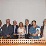 Foto Nicoloro G.   Mandriole (RA)   Cerimonia di commemorazione di Anita Garibaldi nell\' anniversario della sua morte avvenuta il 4 agosto 1849 nella fattoria Guiccioli in localita\' Mandriole alle porte di Ravenna. nella foto da sinistra Dino Mengozzi,   Eugenio Fusignani,   Castrese de Rosa, Osiride Guerrini, Lorenzo Cottignoli, Laura Montanari e Paolo Bolzani.