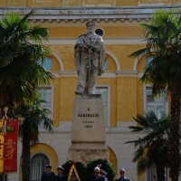 Foto Nicoloro G.  02/06/2014  Ravenna    Nella giornata della Festa della Repubblica si è svolta la commemorazione dell\' anniversario della morte di Giuseppe Garibaldi, avvenuta a Caprera proprio il 2 giugno 1882. nella foto il monumento all\' Eroe dei due Mondi.