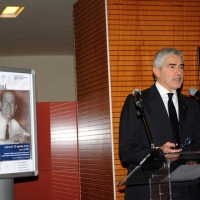 Foto Nicoloro G. 17/04/2012 Ravenna Commemorazione di Benigno Zaccagnini, a cento anni dalla sua nascita, alla presenza dei famigliari, delle autorita' cittadine e del leader dell' UDC Pier Ferdinando Casini. nella foto Pier Ferdinando Casini