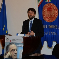 Foto Nicoloro G.  5/11/2015   Ravenna   Commemorazione del leader democristiano Benigno Zaccagnini a 25 anni dalla sua scomparsa. nella foto il ministro Dario Franceschini che e\' intervenuto alla commemorazione.
