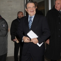 Foto Nicoloro G. 01/02/2011 Milano Commemorazione in Universita' Bocconi della figura dell' ex ministro del Tesoro Tommaso Padoa Schioppa alla presenza del Capo dello Stato. nella foto Romano Prodi