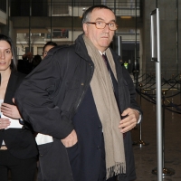 Foto Nicoloro G. 01/02/2011 Milano Commemorazione in Universita' Bocconi della figura dell' ex ministro del Tesoro Tommaso Padoa Schioppa alla presenza del Capo dello Stato. nella foto Edmondo Bruti Liberati