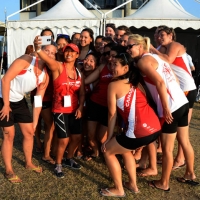 Foto Nicoloro G.  07/09/2014   Ravenna   Giornata conclusiva della nona edizione dell' IDBF,  Campionati Mondiali per club di Dragon Boat. Partecipano 27 nazioni, 5300 atleti, 129 club che gareggeranno nelle tre categorie Open maschili, femminili e misti. nella foto un selfi  per ricordare la vittoria.
