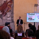 Foto Nicoloro G.   29/05/2025   Ravenna   Nell' ambito del Festival delle Culture si e' svolto la prima Conferenza nazionale sul tema del soccorso in mare dal titolo '' Mediterraneo oggi ''. nella foto il governatore dell' Emilia-Romagna Michele de Pascale.
