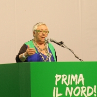 Foto Nicoloro G. 01/07/2012 Assago (Milano) Si e’ concluso al Forum di Assago il Congresso Federale della Lega Nord che ha eletto Roberto Maroni nuovo segretario federale della Lega Nord e ha sancito cosi’ l’ inizio del nuovo corso per il partito. nella foto Manuela Dal Lago