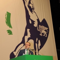 Foto Nicoloro G. 01/07/2012 Assago (Milano) Si e’ concluso al Forum di Assago il Congresso Federale della Lega Nord che ha eletto Roberto Maroni nuovo segretario federale della Lega Nord e ha sancito cosi’ l’ inizio del nuovo corso per il partito. nella foto Roberto Maroni