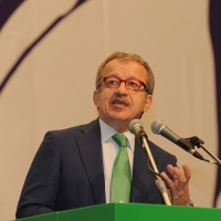 Foto Nicoloro G. 01/07/2012 Assago (Milano) Si e’ concluso al Forum di Assago il Congresso Federale della Lega Nord che ha eletto Roberto Maroni nuovo segretario federale della Lega Nord e ha sancito cosi’ l’ inizio del nuovo corso per il partito. nella foto Roberto Maroni