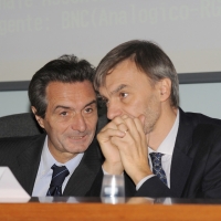 Foto Nicoloro G.  23/11/2011 Milano Per due giorni si svolge al palazzo delle Stelline il decimo convegno organizzato dall’Anci dal titolo ”Risorse Comuni: un sistema di eventi“. nella foto Attilio Fontana – Graziano Delrio