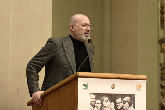 Foto Nicoloro G.   06/02/2023   Ravenna   Convegno sul tema ' Presenza e attualita' di Ugo La Malfa '. nella foto il governatore dell' Emilia-Romagna Stefano Bonaccini.