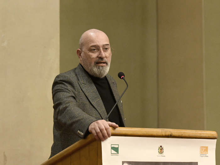 Foto Nicoloro G.   06/02/2023   Ravenna   Convegno sul tema ' Presenza e attualita' di Ugo La Malfa '. nella foto il governatore dell' Emilia-Romagna Stefano Bonaccini.