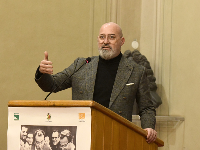 Foto Nicoloro G.   06/02/2023   Ravenna   Convegno sul tema ' Presenza e attualita' di Ugo La Malfa '. nella foto il governatore dell' Emilia-Romagna Stefano Bonaccini.