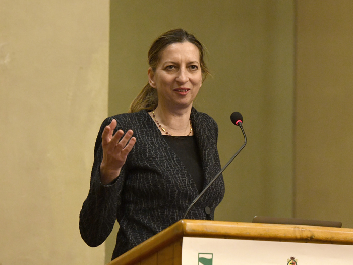 Foto Nicoloro G.   06/02/2023   Ravenna   Convegno sul tema ' Presenza e attualita' di Ugo La Malfa '. nella foto la storica dell' arte Claudia La Malfa.