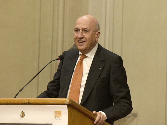 Foto Nicoloro G.   06/02/2023   Ravenna   Convegno sul tema ' Presenza e attualita' di Ugo La Malfa '. nella foto il presidente dell' ABI Antonio Patuelli.