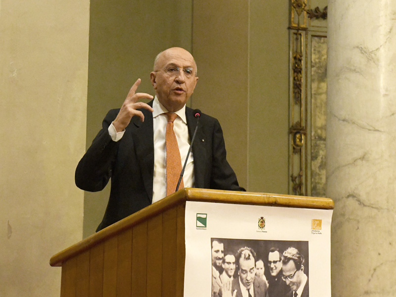 Foto Nicoloro G.   06/02/2023   Ravenna   Convegno sul tema ' Presenza e attualita' di Ugo La Malfa '. nella foto il presidente dell' ABI Antonio Patuelli.