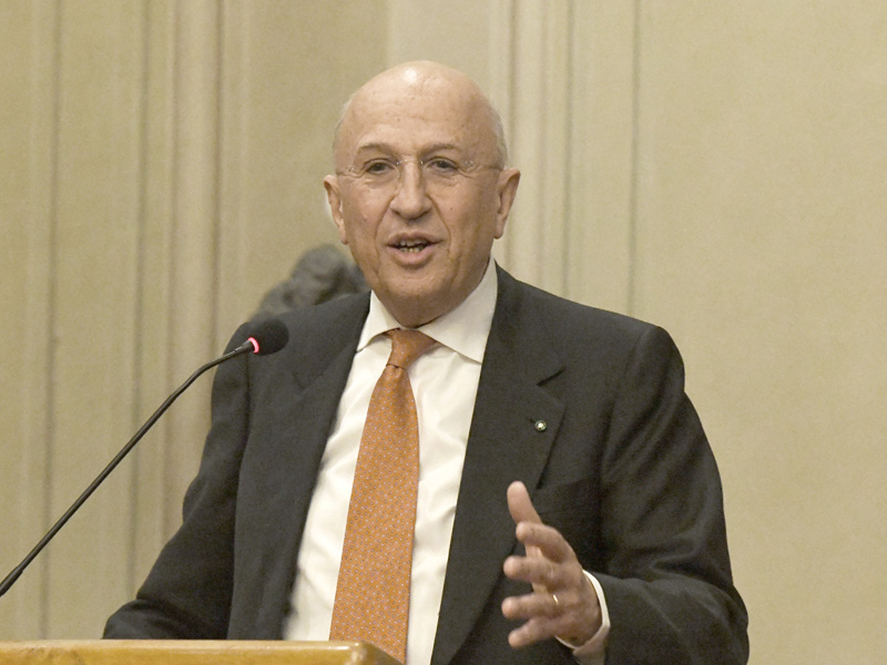 Foto Nicoloro G.   06/02/2023   Ravenna   Convegno sul tema ' Presenza e attualita' di Ugo La Malfa '. nella foto il presidente dell' ABI Antonio Patuelli.