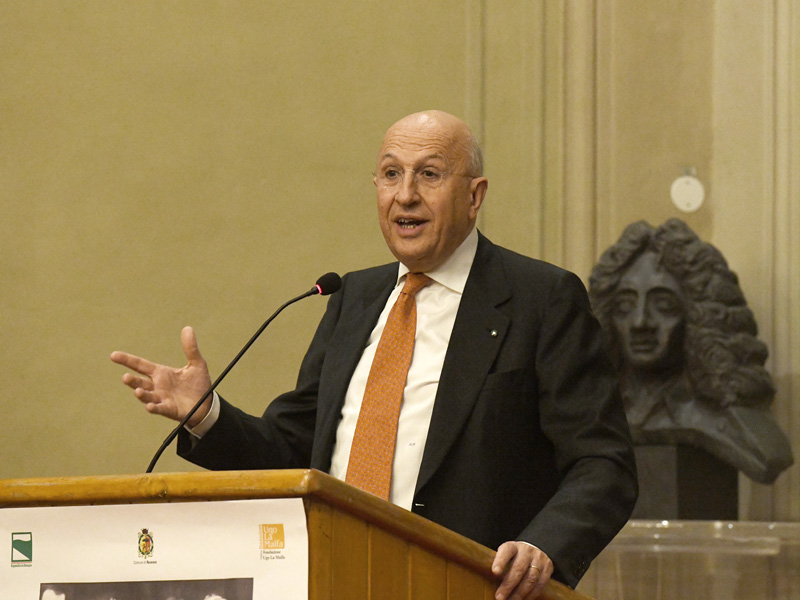 Foto Nicoloro G.   06/02/2023   Ravenna   Convegno sul tema ' Presenza e attualita' di Ugo La Malfa '. nella foto il presidente dell' ABI Antonio Patuelli.