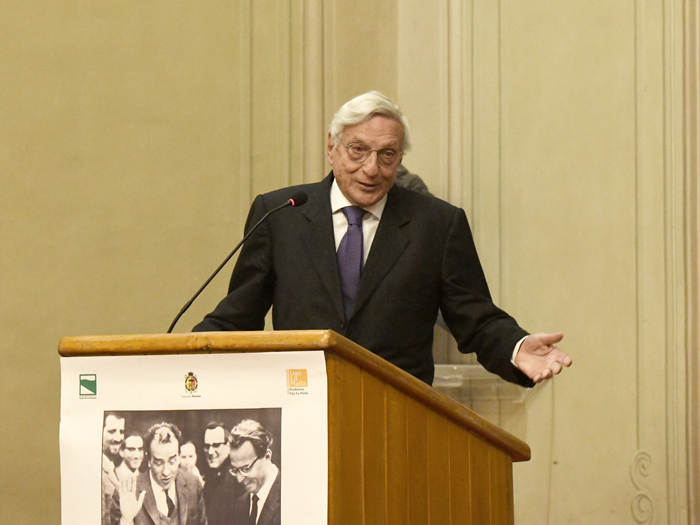 Foto Nicoloro G.   06/02/2023   Ravenna   Convegno sul tema ' Presenza e attualita' di Ugo La Malfa '. nella foto l' ex ministro Giorgio La Malfa.