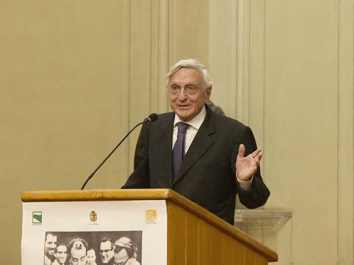 Foto Nicoloro G.   06/02/2023   Ravenna   Convegno sul tema ' Presenza e attualita' di Ugo La Malfa '. nella foto l' ex ministro Giorgio La Malfa.
