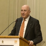 Foto Nicoloro G.   06/02/2023   Ravenna   Convegno sul tema ' Presenza e attualita' di Ugo La Malfa '. nella foto il presidente dell' ABI Antonio Patuelli.