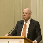 Foto Nicoloro G.   06/02/2023   Ravenna   Convegno sul tema ' Presenza e attualita' di Ugo La Malfa '. nella foto il presidente dell' ABI Antonio Patuelli.