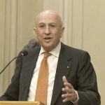 Foto Nicoloro G.   06/02/2023   Ravenna   Convegno sul tema ' Presenza e attualita' di Ugo La Malfa '. nella foto il presidente dell' ABI Antonio Patuelli.