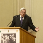 Foto Nicoloro G.   06/02/2023   Ravenna   Convegno sul tema ' Presenza e attualita' di Ugo La Malfa '. nella foto l' ex ministro Giorgio La Malfa.